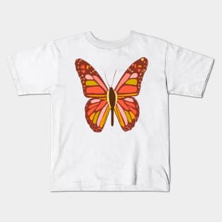 Red Butterfly Kids T-Shirt